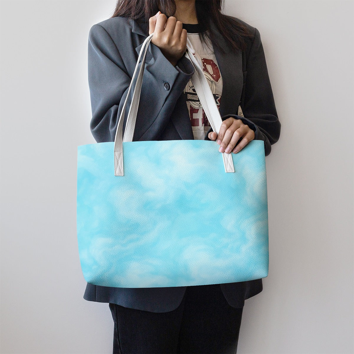 Unisex Stylish PU Leather Tote Bag