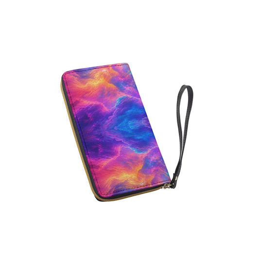 Long Wallet With Black Hand Strap