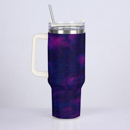 Unisex 40oz Diamond Cup With Stainless Steel Straw