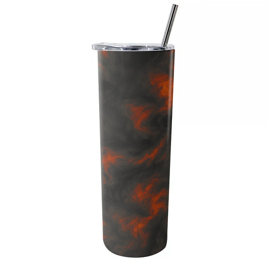 Unisex Glitter Tumbler With Stainless Steel Straw 20oz