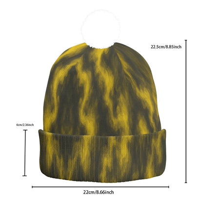 Unisex Knitted Hat With Pom-Pom