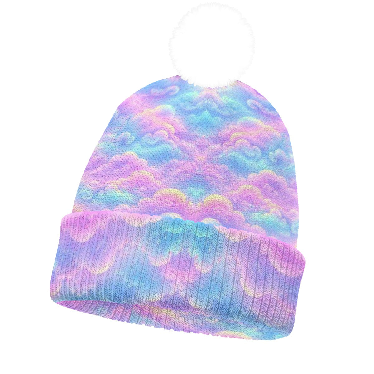 Knitted Hat With Pom-Pom