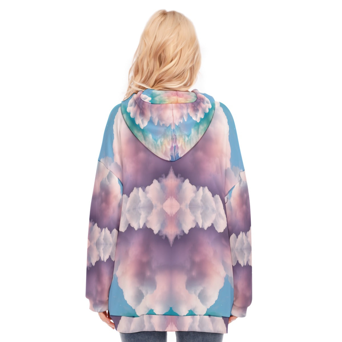 Women's Long Hoodie With Zipper Closure