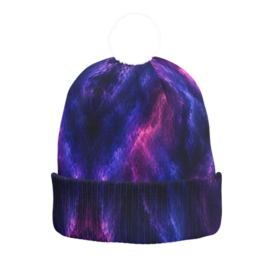 Knitted Hat With Pom-Pom