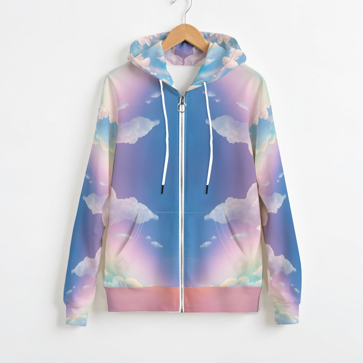 Unisex Circle Zip-up Hoodie|310GSM Cotton