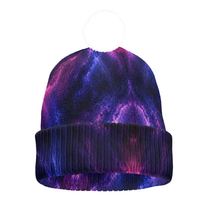 Knitted Hat With Pom-Pom