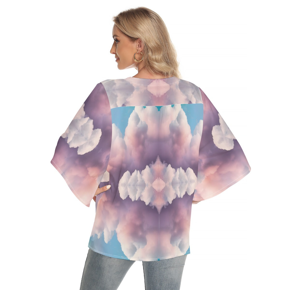 Women's Batwing Shirt With Button