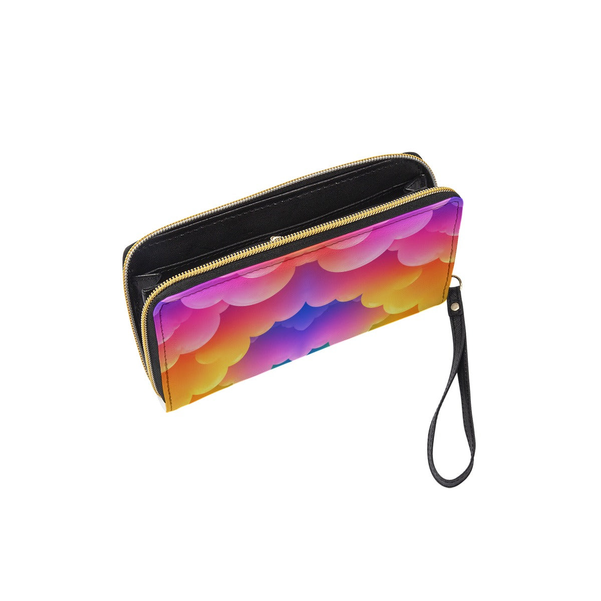 Long Wallet With Black Hand Strap