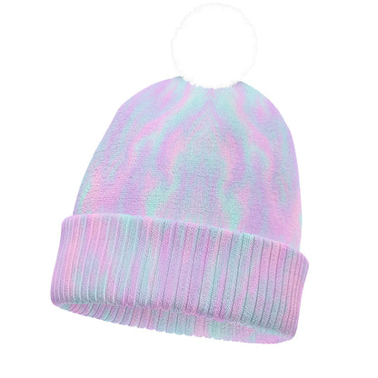 Unisex Knitted Hat With Pom-Pom