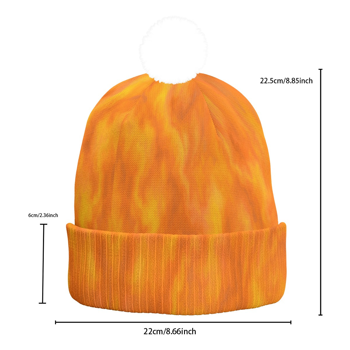 Unisex Knitted Hat With Pom-Pom