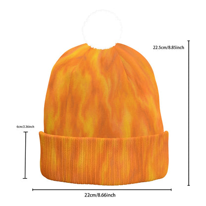 Unisex Knitted Hat With Pom-Pom