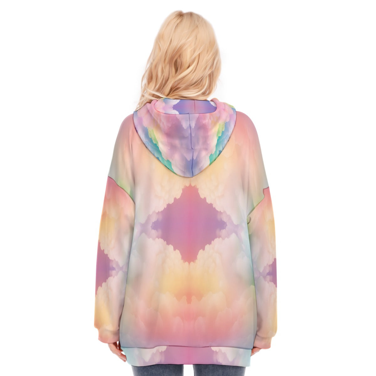 Women's Long Hoodie With Zipper Closure