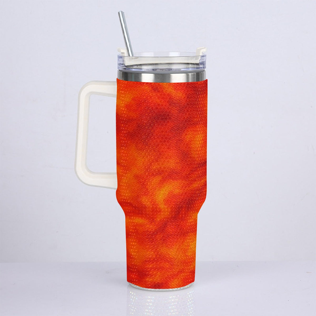 Unisex 40oz Diamond Cup With Stainless Steel Straw