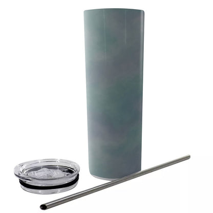Unisex Glitter Tumbler With Stainless Steel Straw 20oz