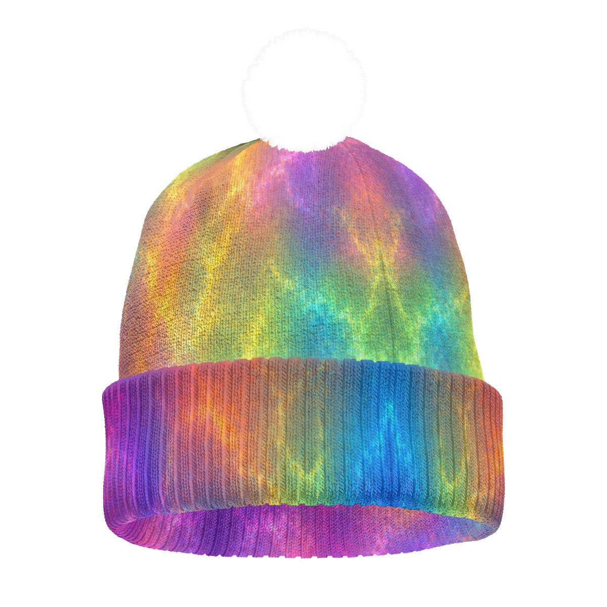 Knitted Hat With Pom-Pom