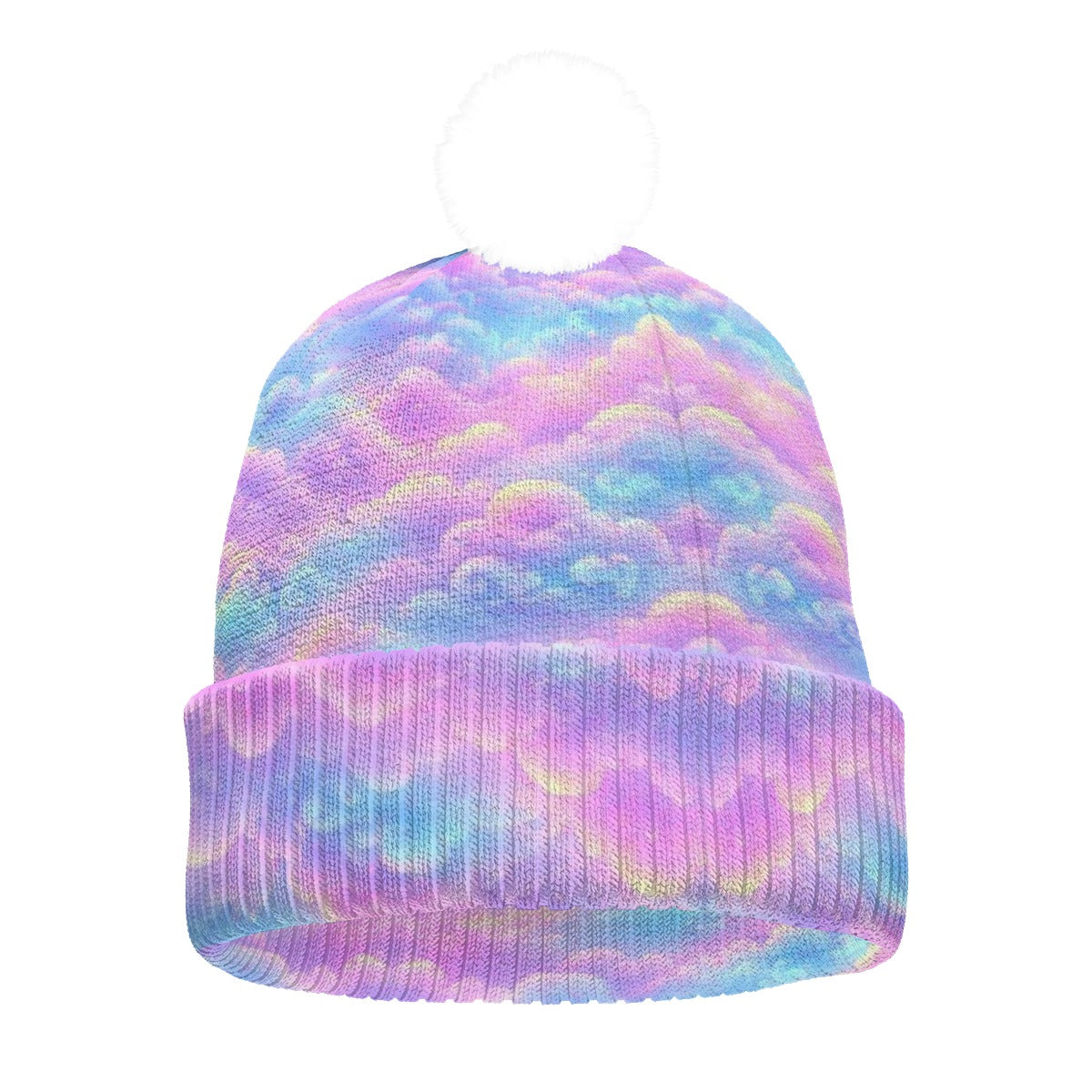 Knitted Hat With Pom-Pom