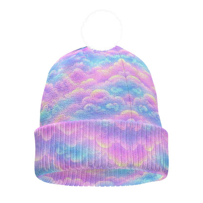 Knitted Hat With Pom-Pom