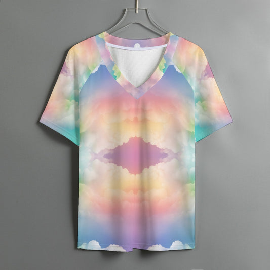 Women's V-neck T-shirt With Short Sleeve