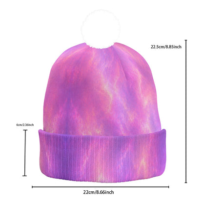 Knitted Hat With Pom-Pom