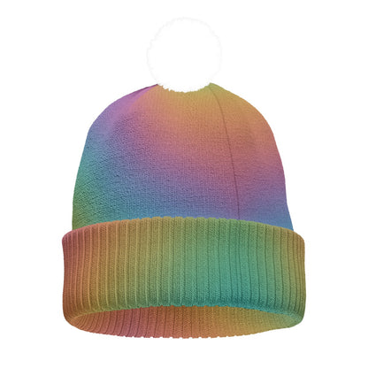 Unisex Knitted Hat With Pom-Pom