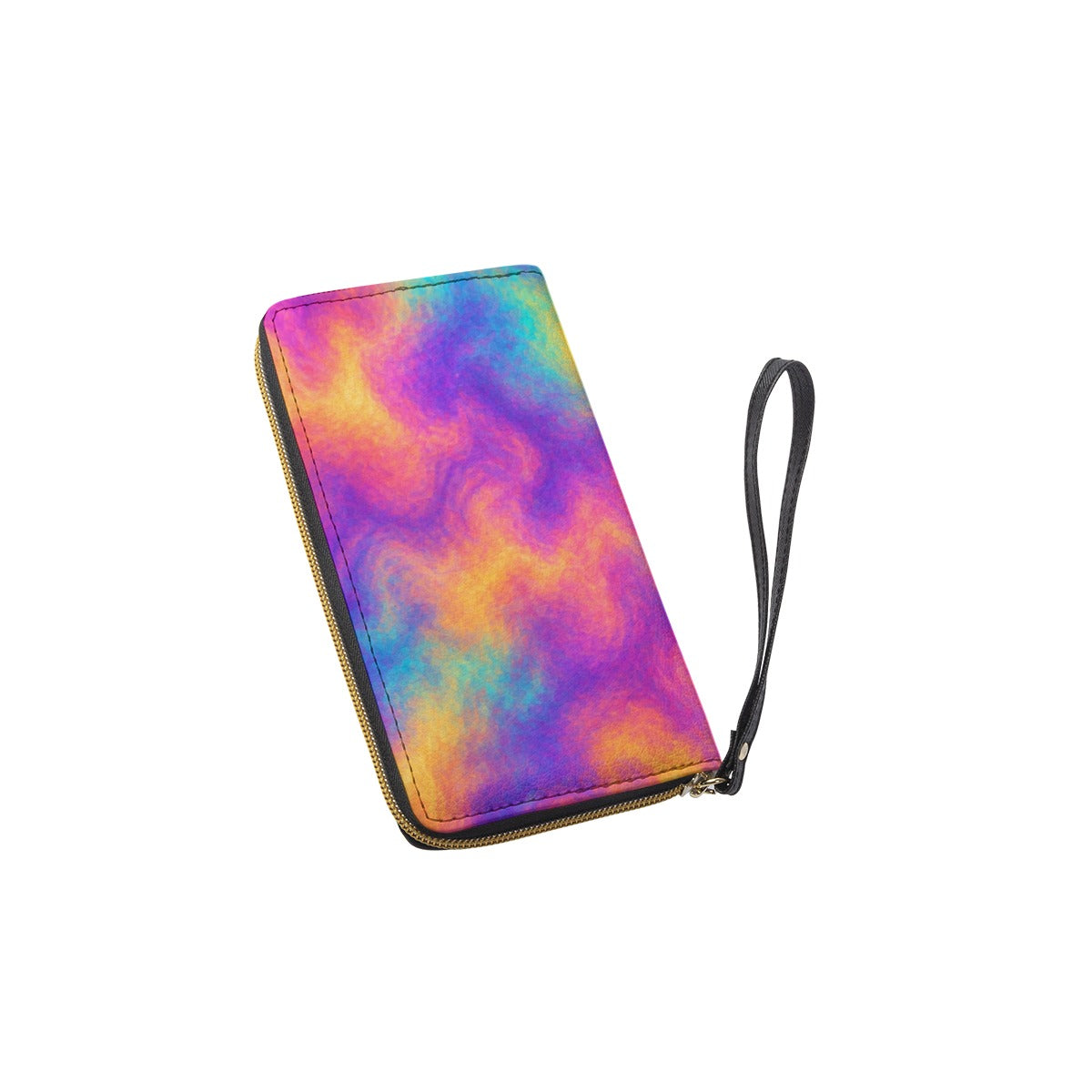 Long Wallet With Black Hand Strap