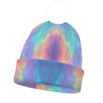 Knitted Hat With Pom-Pom