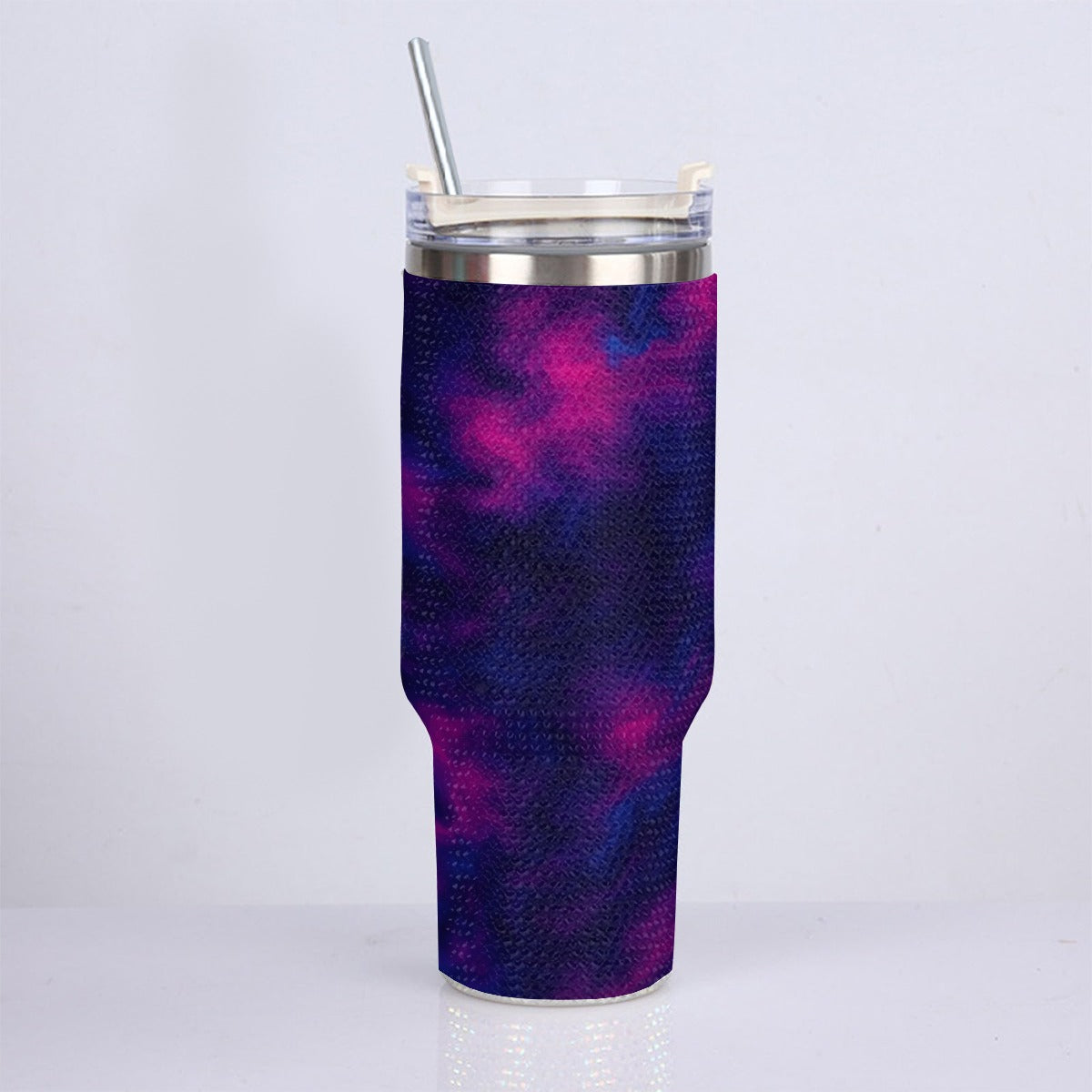Unisex 40oz Diamond Cup With Stainless Steel Straw