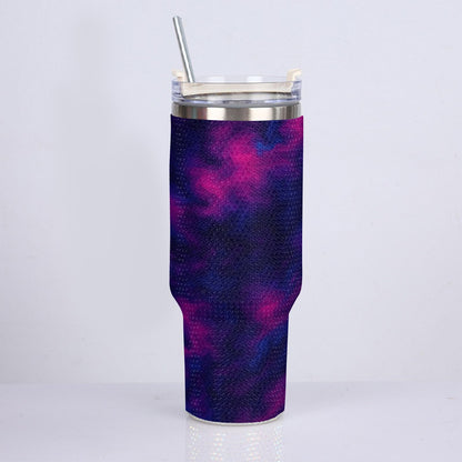 Unisex 40oz Diamond Cup With Stainless Steel Straw
