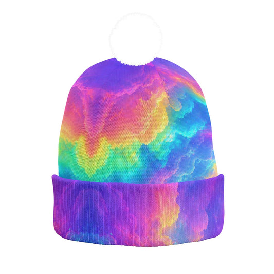 Knitted Hat With Pom-Pom