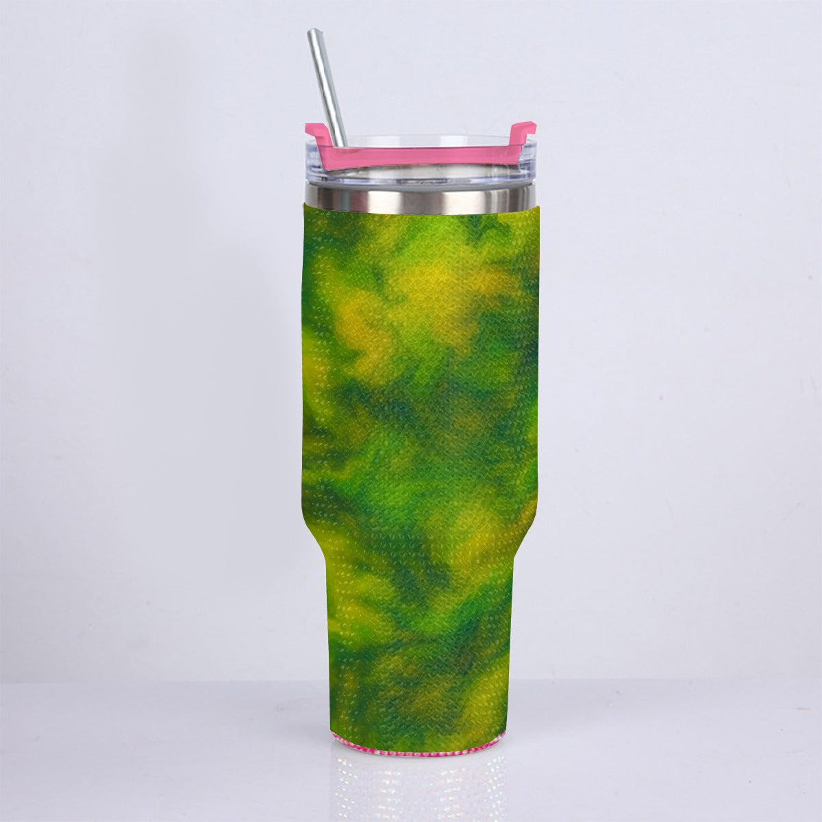 Unisex 40oz Diamond Cup With Stainless Steel Straw