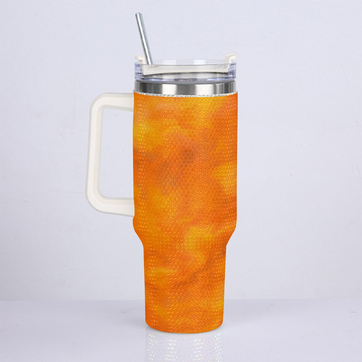 Unisex 40oz Diamond Cup With Stainless Steel Straw