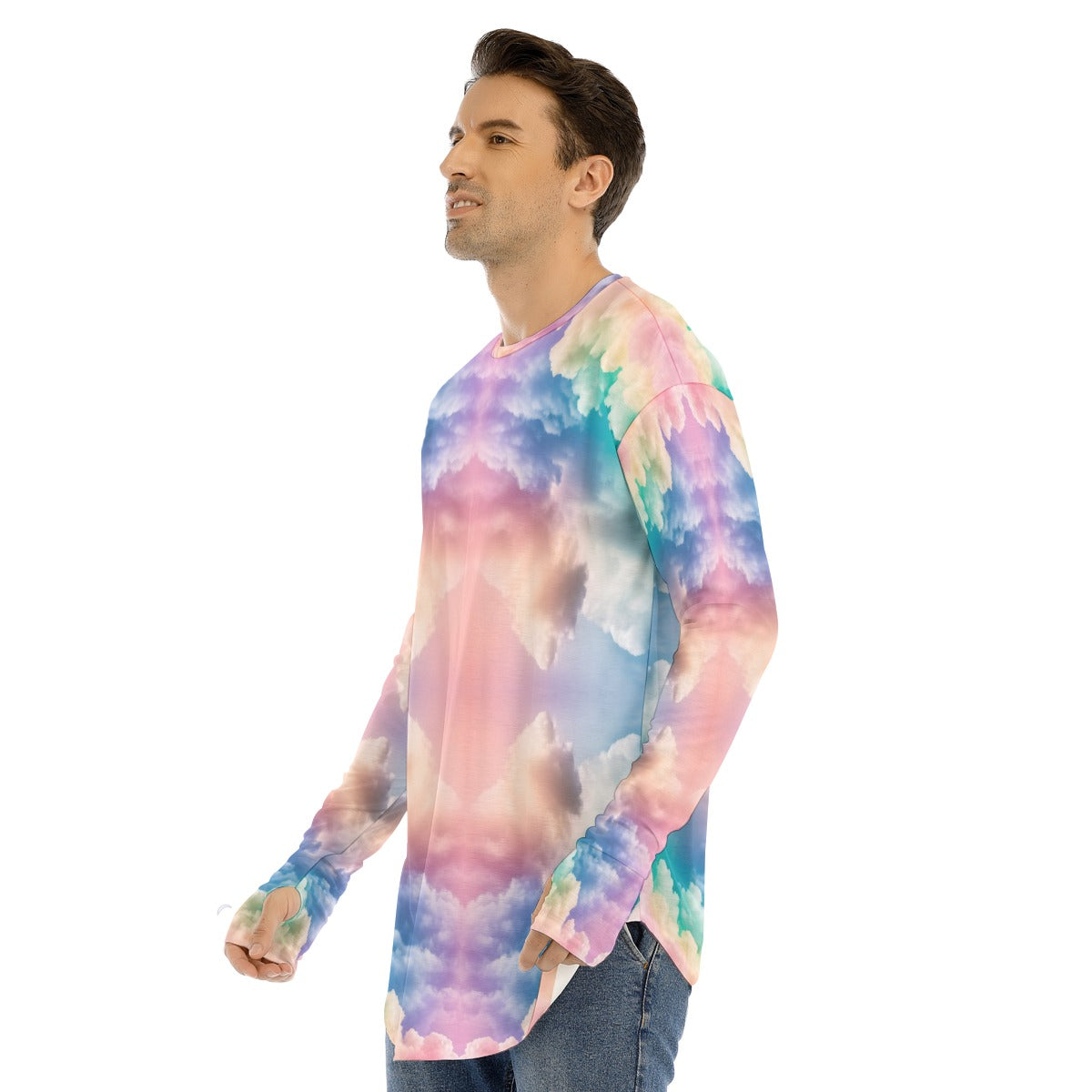 Men's Fingerless Long Sleeve T-shirt