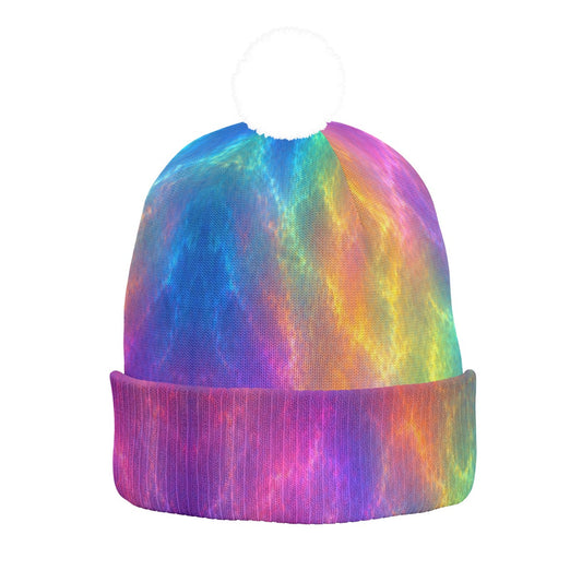 Knitted Hat With Pom-Pom