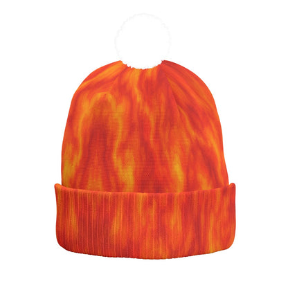 Unisex Knitted Hat With Pom-Pom