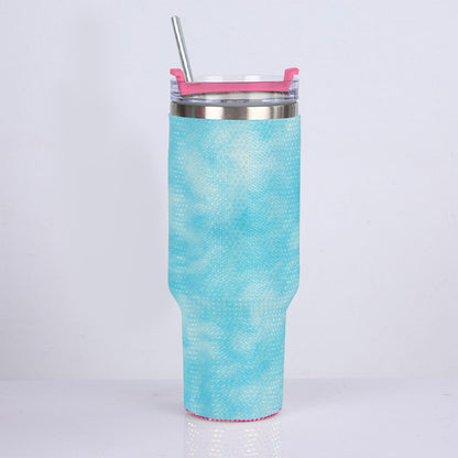 Unisex 40oz Diamond Cup With Stainless Steel Straw