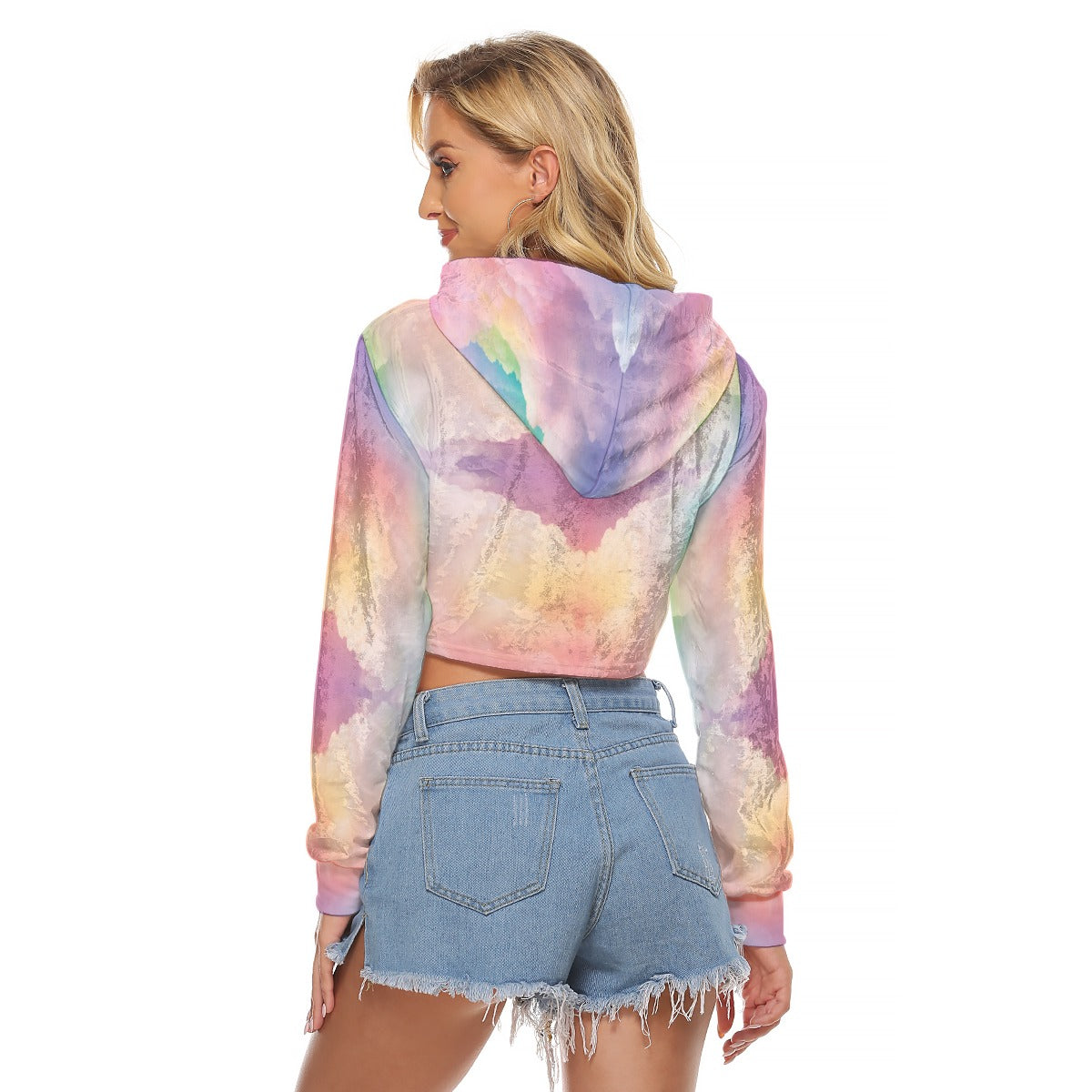 Women's Crop Top Hoodie|Velvet