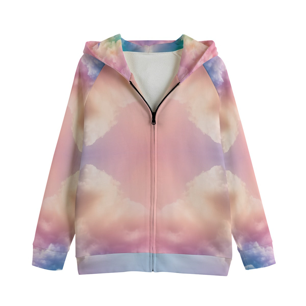 Unisex Kid's Zip Up Raglan Sleeve Hoodie | 310GSM Cotton