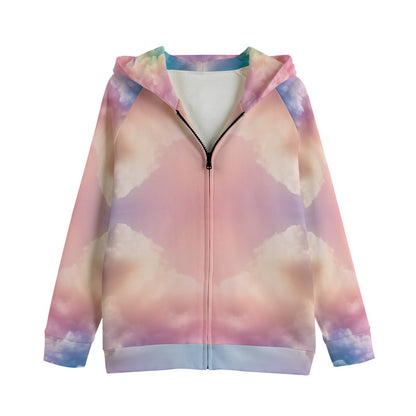 Unisex Kid's Zip Up Raglan Sleeve Hoodie | 310GSM Cotton