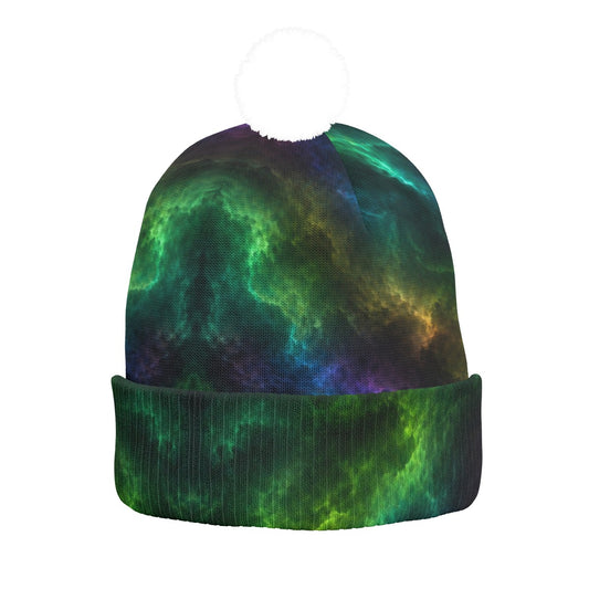 Knitted Hat With Pom-Pom