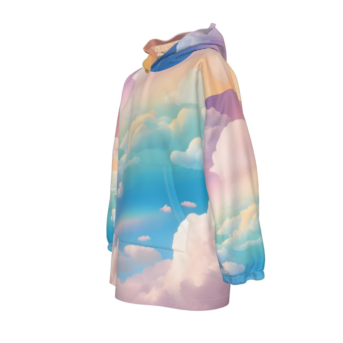 Unisex Kid's Sherpa Fleece Hoodie Blanket