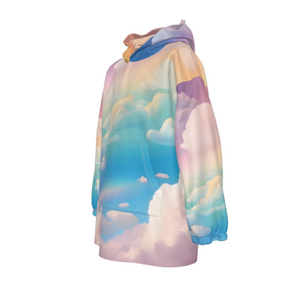 Unisex Kid's Sherpa Fleece Hoodie Blanket