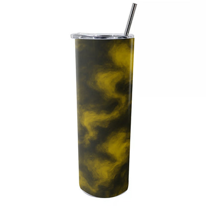 Unisex Glitter Tumbler With Stainless Steel Straw 20oz
