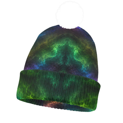 Knitted Hat With Pom-Pom