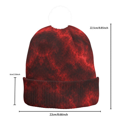 Knitted Hat With Pom-Pom