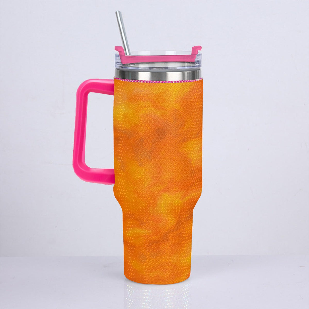 Unisex 40oz Diamond Cup With Stainless Steel Straw