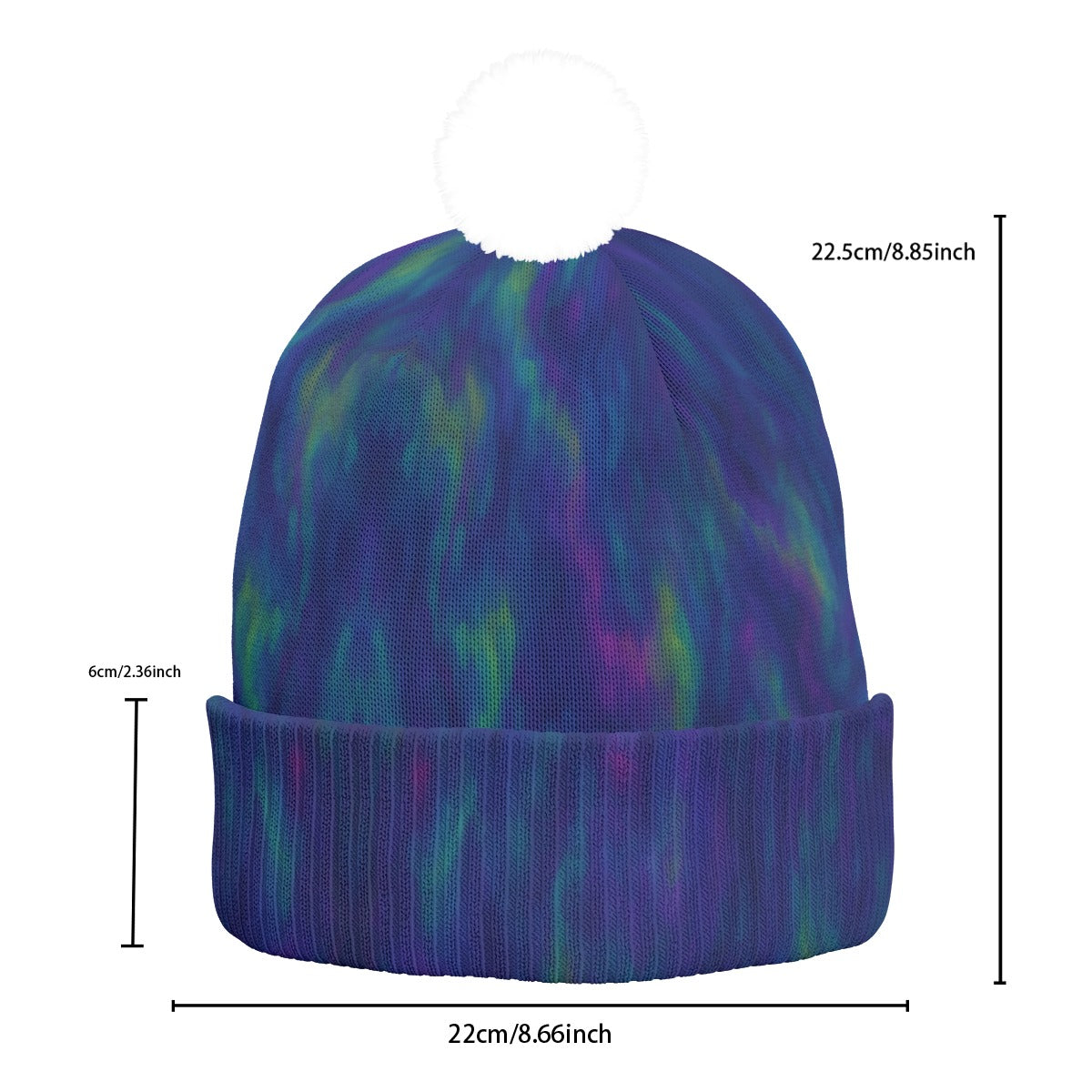 Unisex Knitted Hat With Pom-Pom