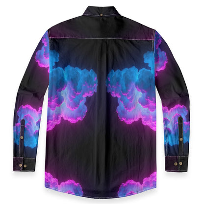 Men's Casual Lapel Long Sleeve Shirt|125GSM Cotton