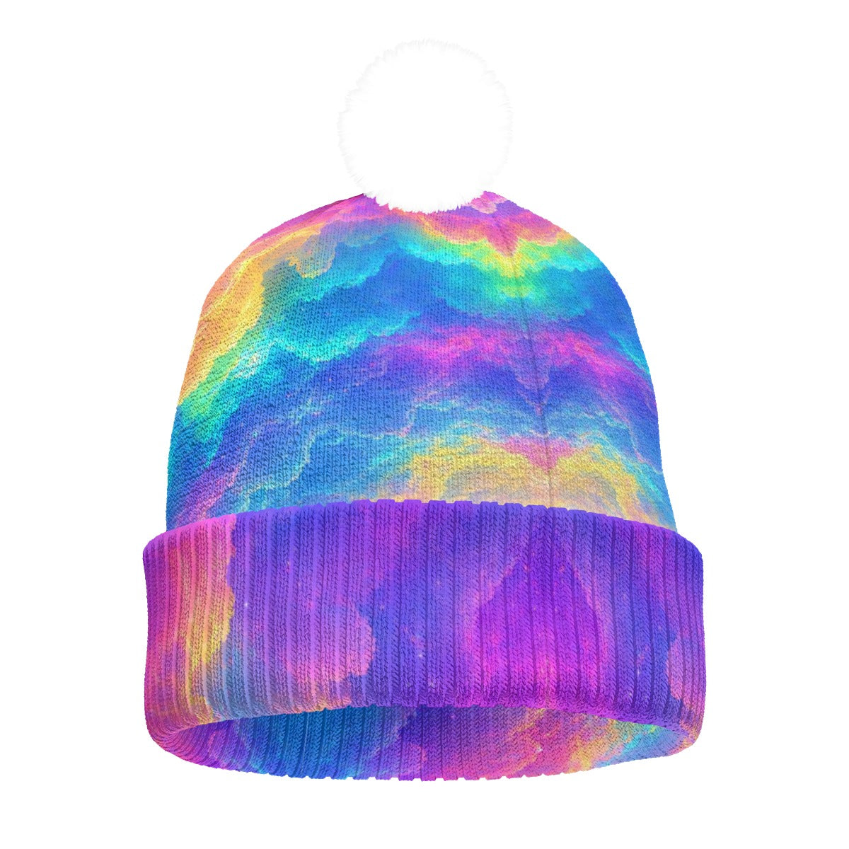 Knitted Hat With Pom-Pom