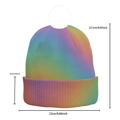Unisex Knitted Hat With Pom-Pom