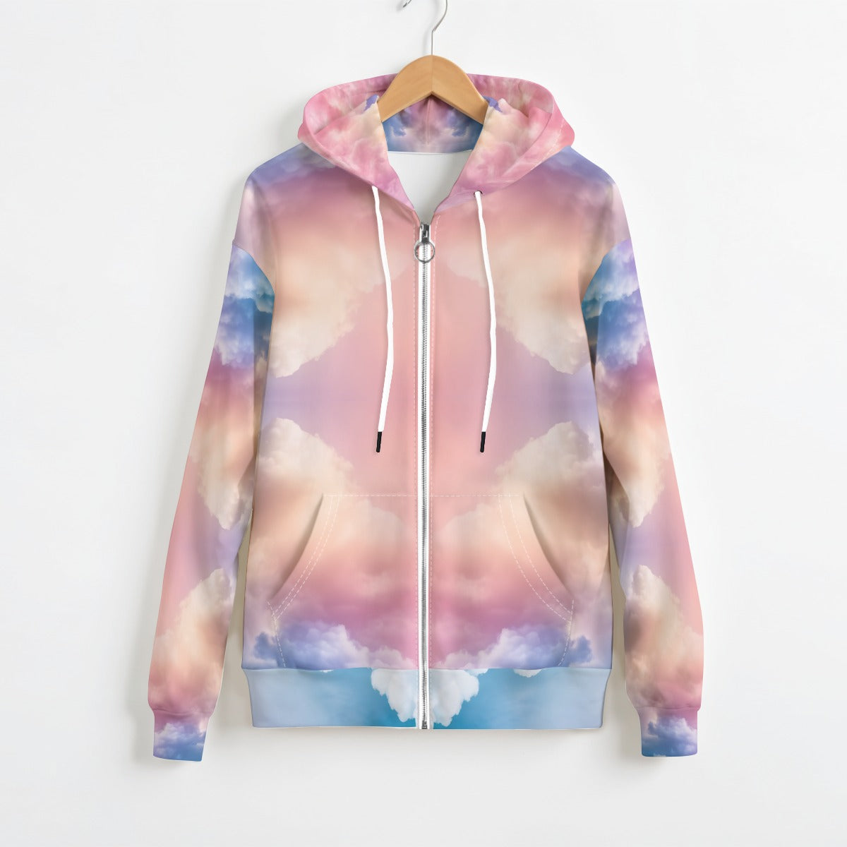 Unisex Circle Zip-up Hoodie|310GSM Cotton